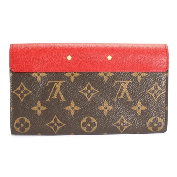 Full Inclusion Louis Vuitton Pallas Wallet Monogram & Cerise Red Leather - EUC - Picture 3 of 14